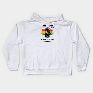 Black Triumph, Juneteenth 1865 Kids Hoodie